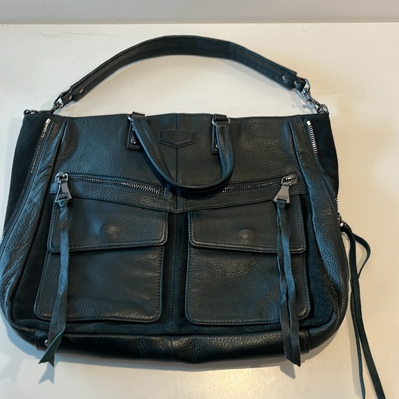 Aimee Kestenberg women’s leather satchel in Majestic Green. - Picture 2 of 16